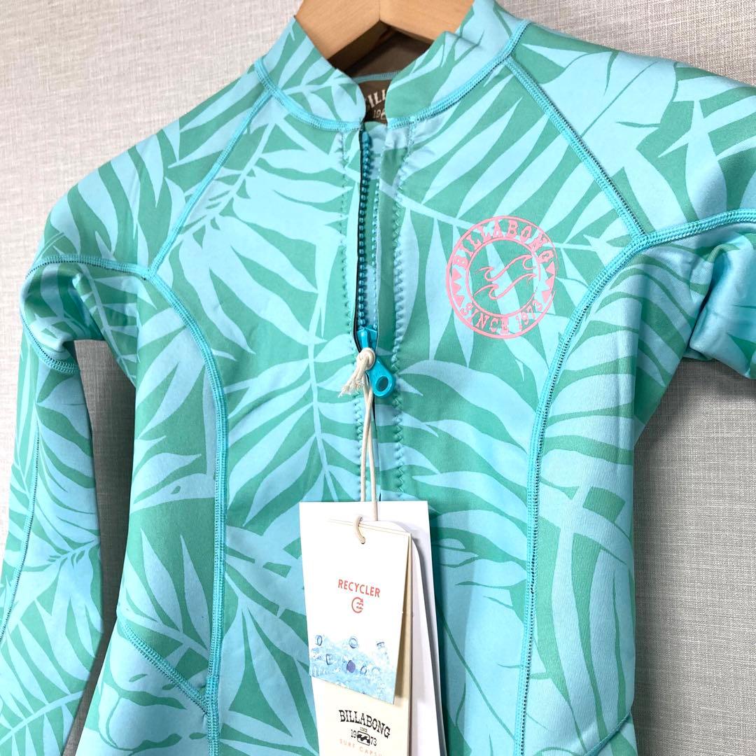 BILLABONG レディース 長袖タッパー フロントジップ ウェットスーツ