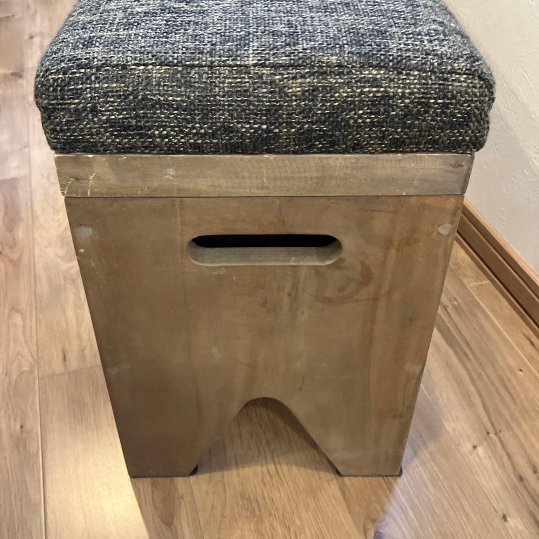 アンティーク風ボックスベンチ 木製　スツール　椅子　イス　いす　収納　インテリア