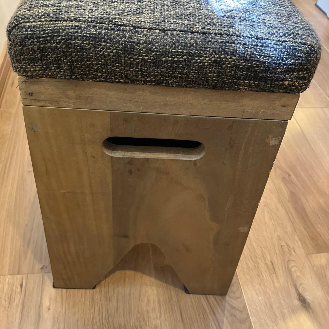 アンティーク風ボックスベンチ 木製　スツール　椅子　イス　いす　収納　インテリア