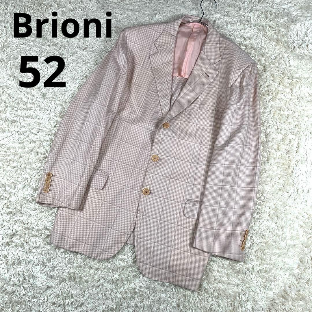 Brioni ブリオーニ カシミヤ シルク テーラード ジャケット 52 XL