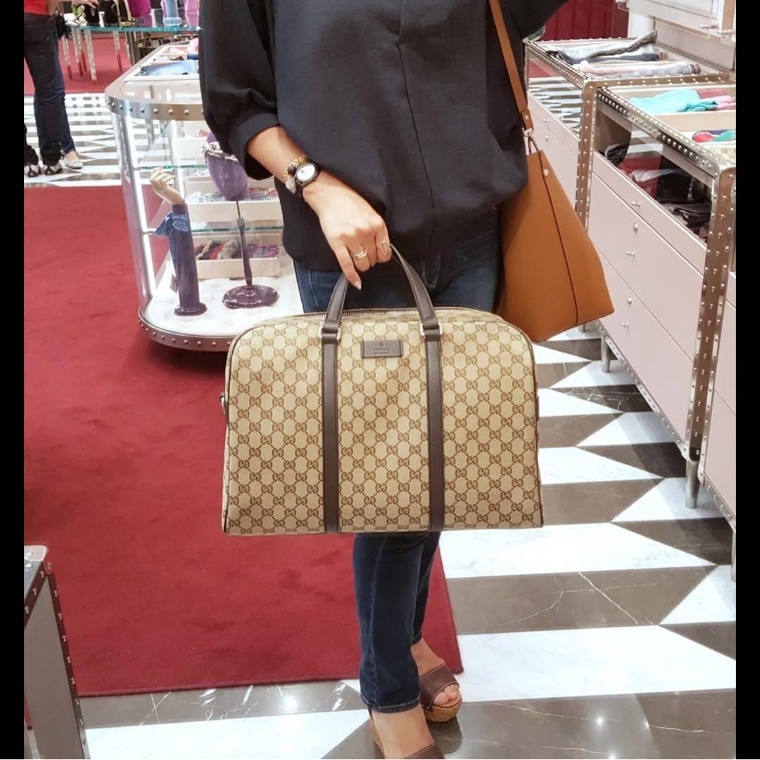 GUCCI ボストンバッグ GGパターン