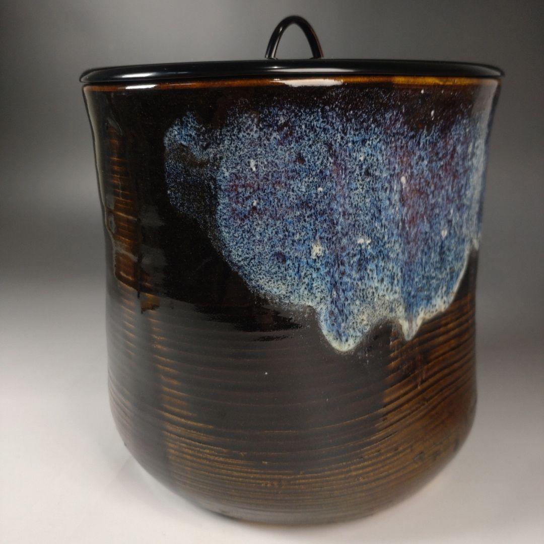 ア181 水指『鵬雲斎書付』『松古窯　佐久間芳丘作　塗師　表恵作　共箱』茶道具