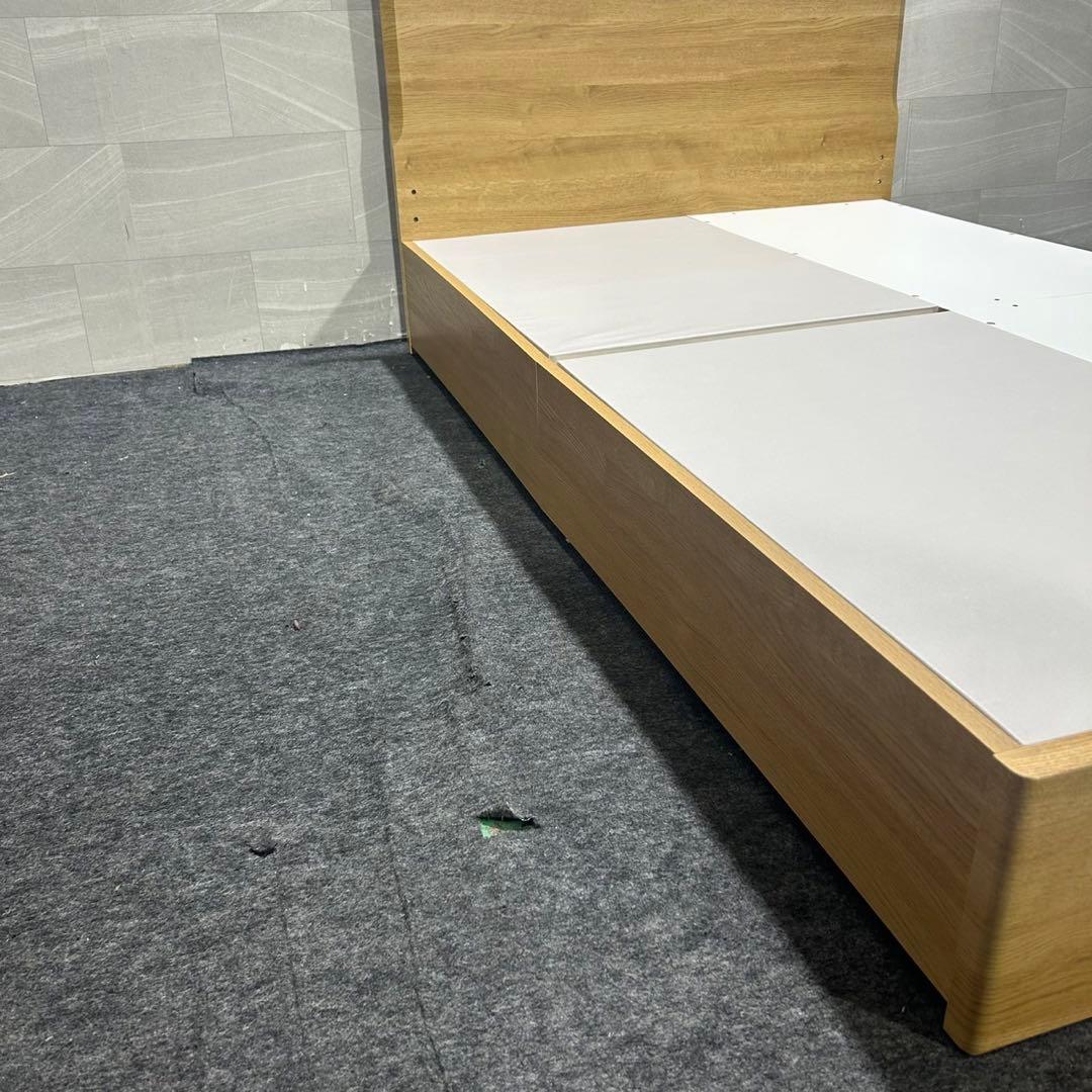 ニトリ ベッドフレーム セミダブル 収納付き メリッサ3 シンプル d3995