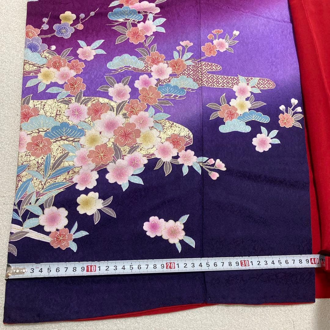 ⭐︎期間限定キャンペーン特価⭐︎美品⭐︎丸昌　紫　振袖古典柄　御所車＋おまけ付き