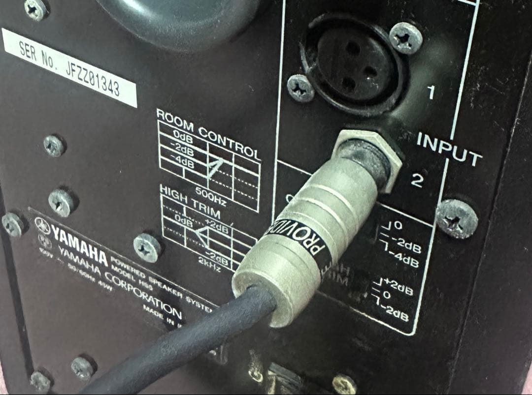 Yamaha HS5 ペア モニタースピーカー ケーブルセット