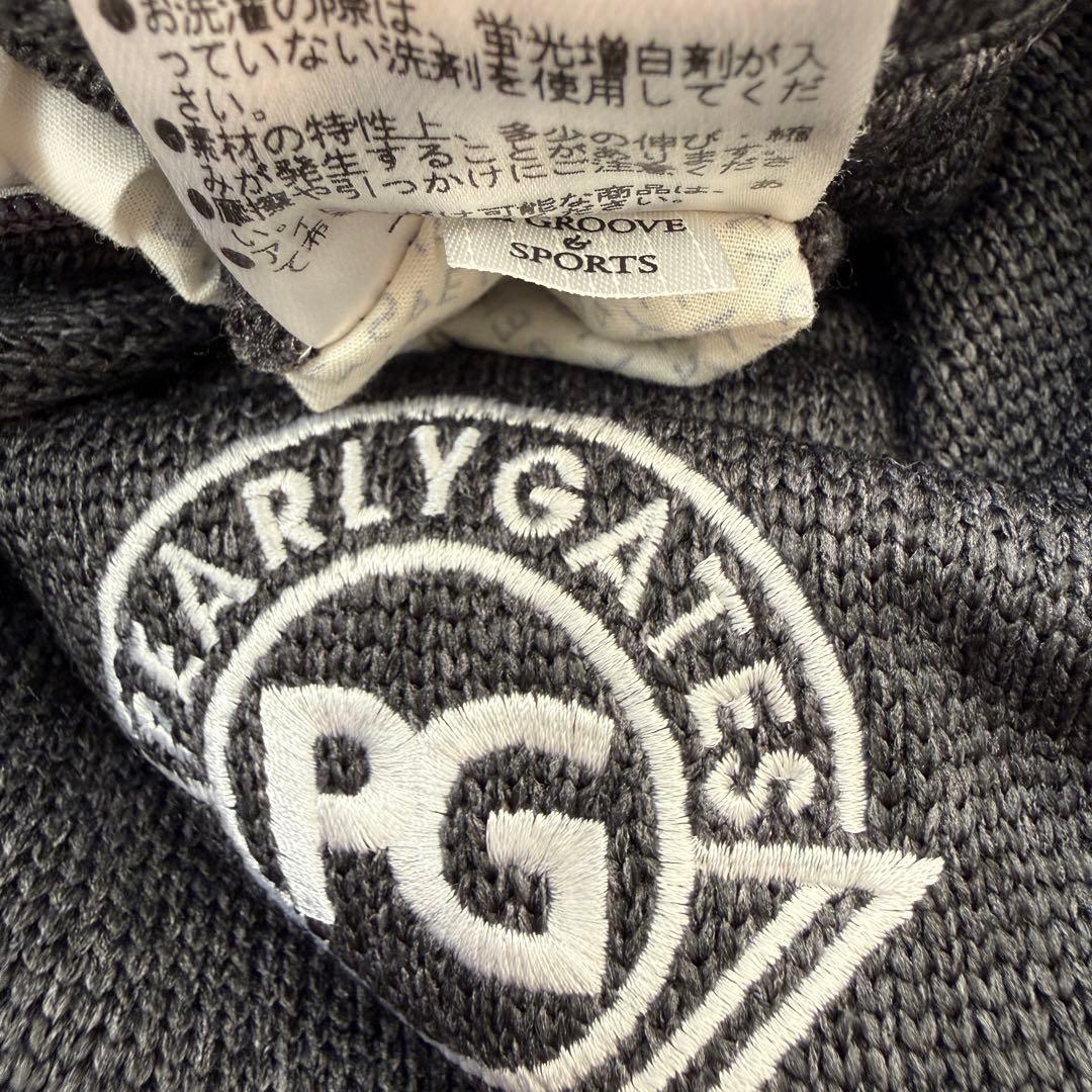 裏起毛　パーリーゲイツ　ジョガーパンツ　XL〜XXL グレー　ロゴサイドライン