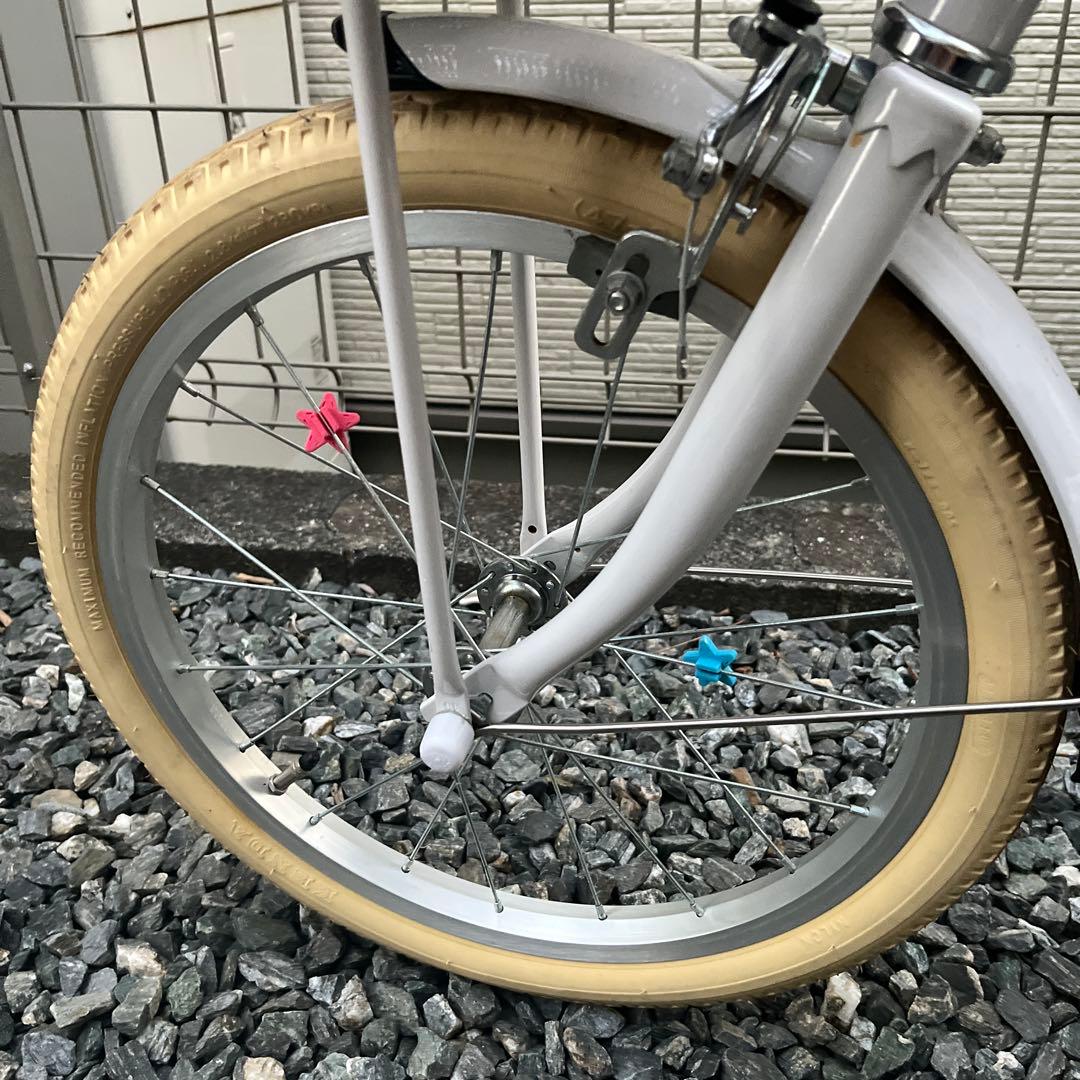 引取限定　自転車　18インチ　オリーブデオリーブ　グレージュ