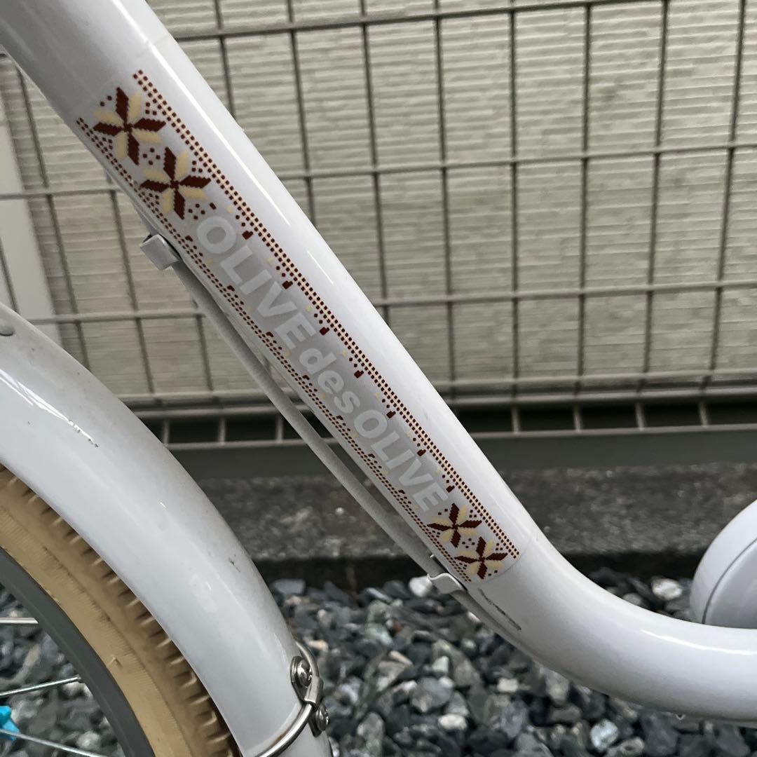 引取限定　自転車　18インチ　オリーブデオリーブ　グレージュ