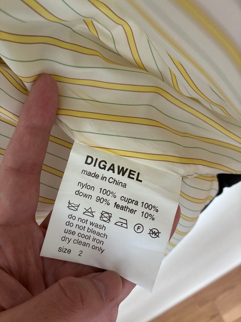digawel f/ce ダウンベスト　21aw