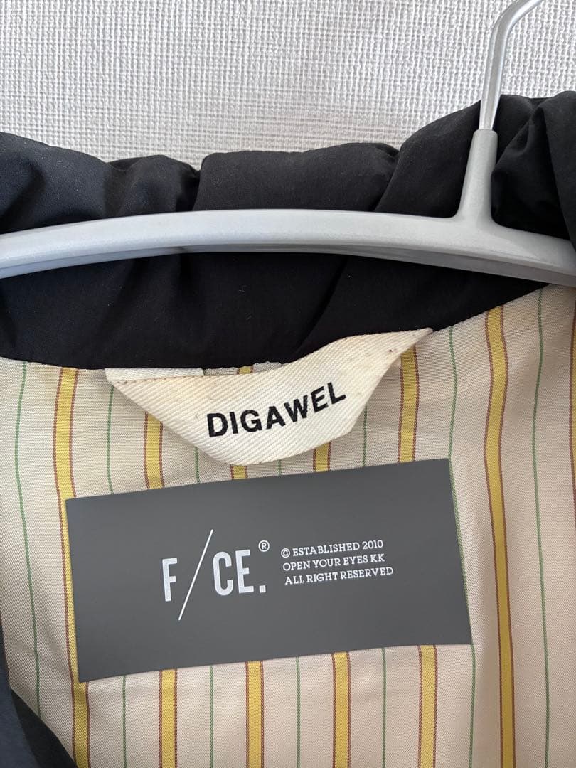 digawel f/ce ダウンベスト　21aw