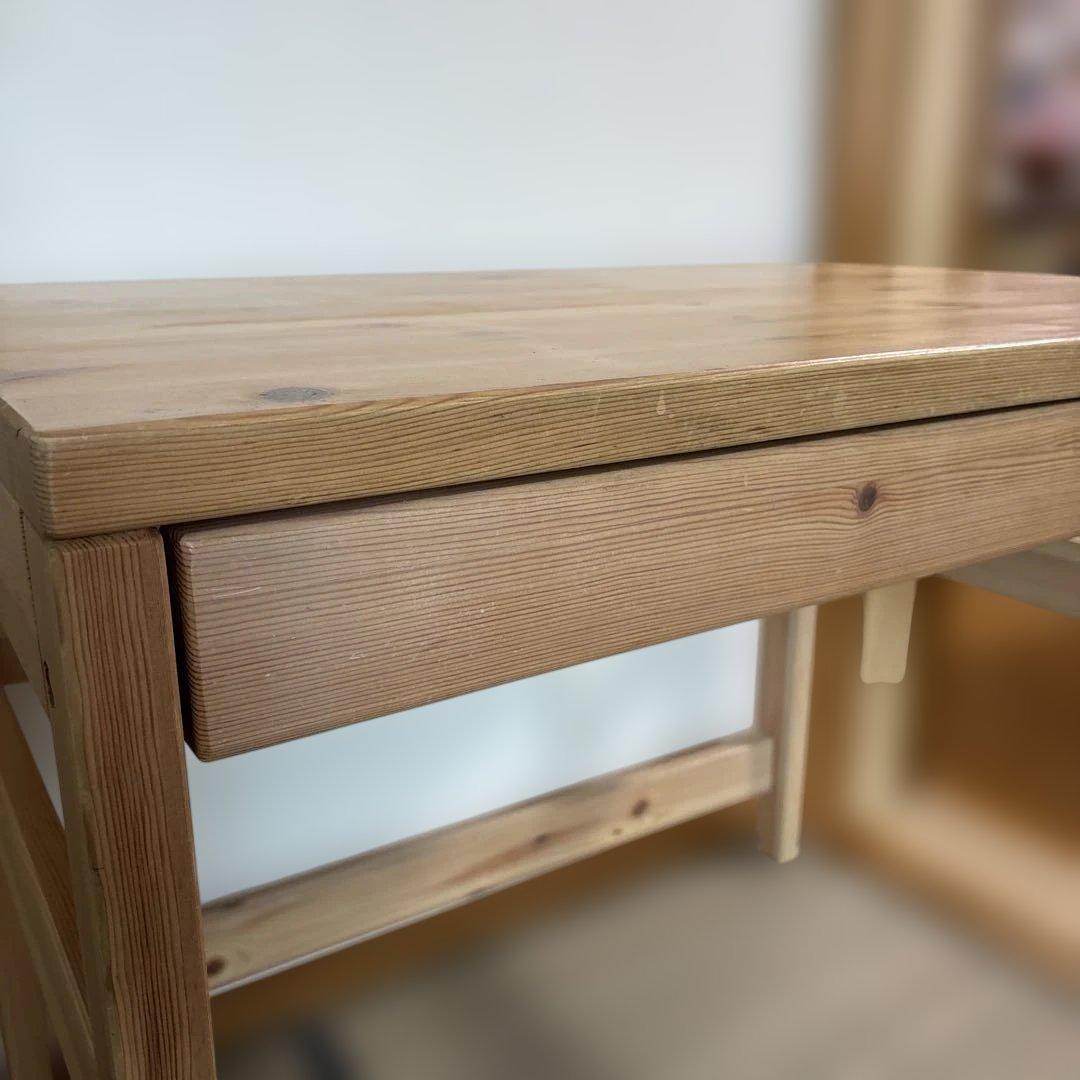 無印良品 パイン材デスク デスクワゴンセット2