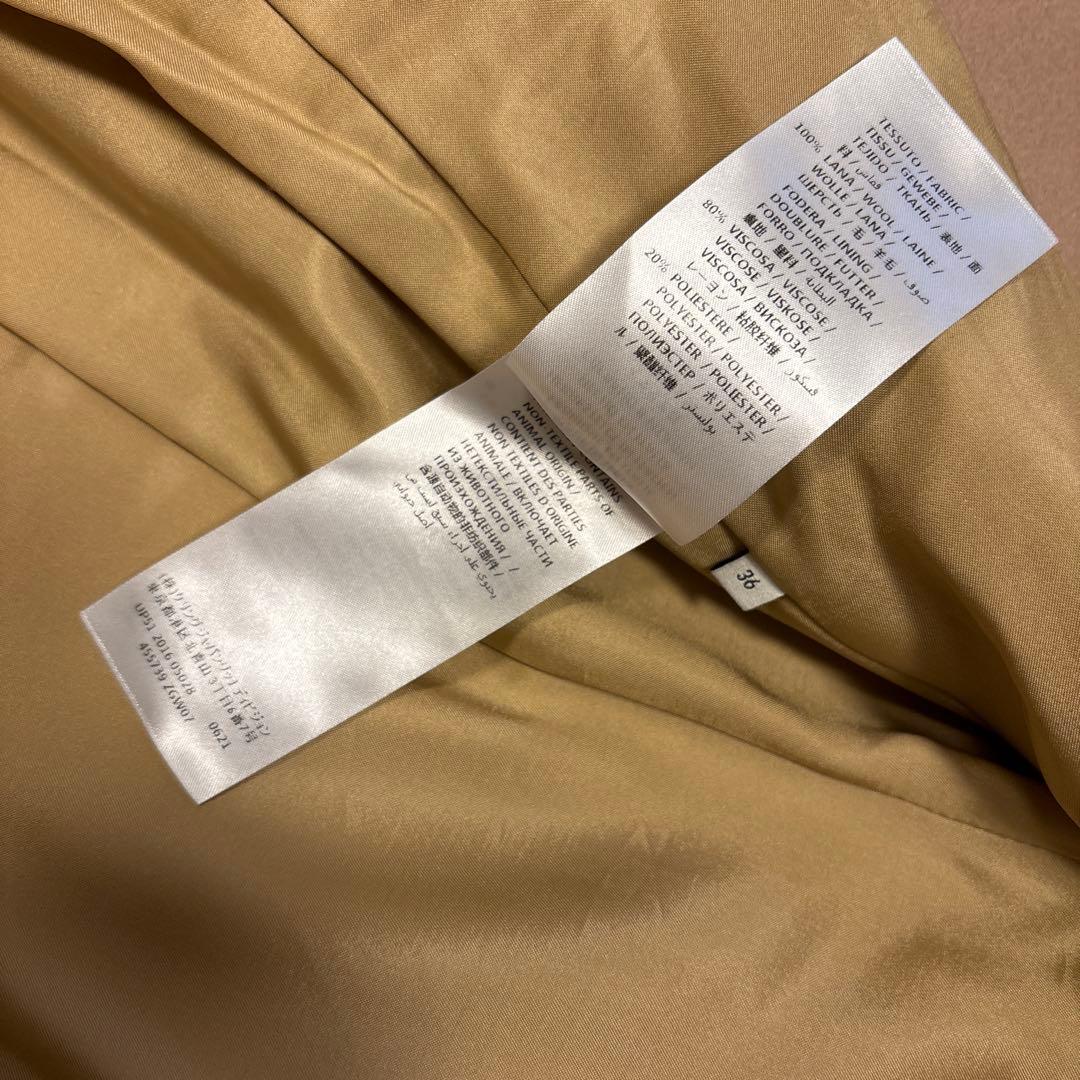 美品⭐️GUCCI ロングコート　ウール　ベージュ キュプラ 36 Sサイズ相当