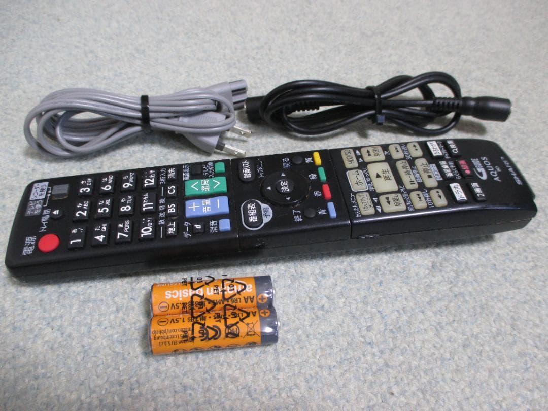 動作良好☆SHARP 2番組同時録画 ブルーレイレコーダー BD-W580