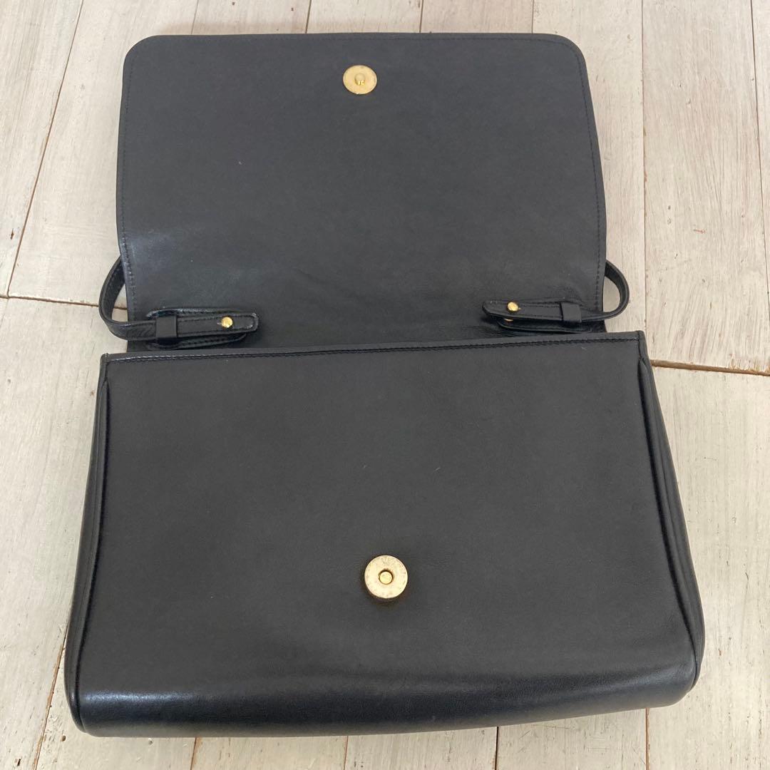 CELINE セリーヌ ショルダーバッグ トリオンフ デカロゴ ブラック