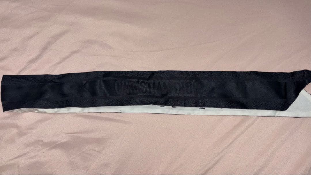 christian dior ディオール　ミッツァ スカーフ 黒　シルク