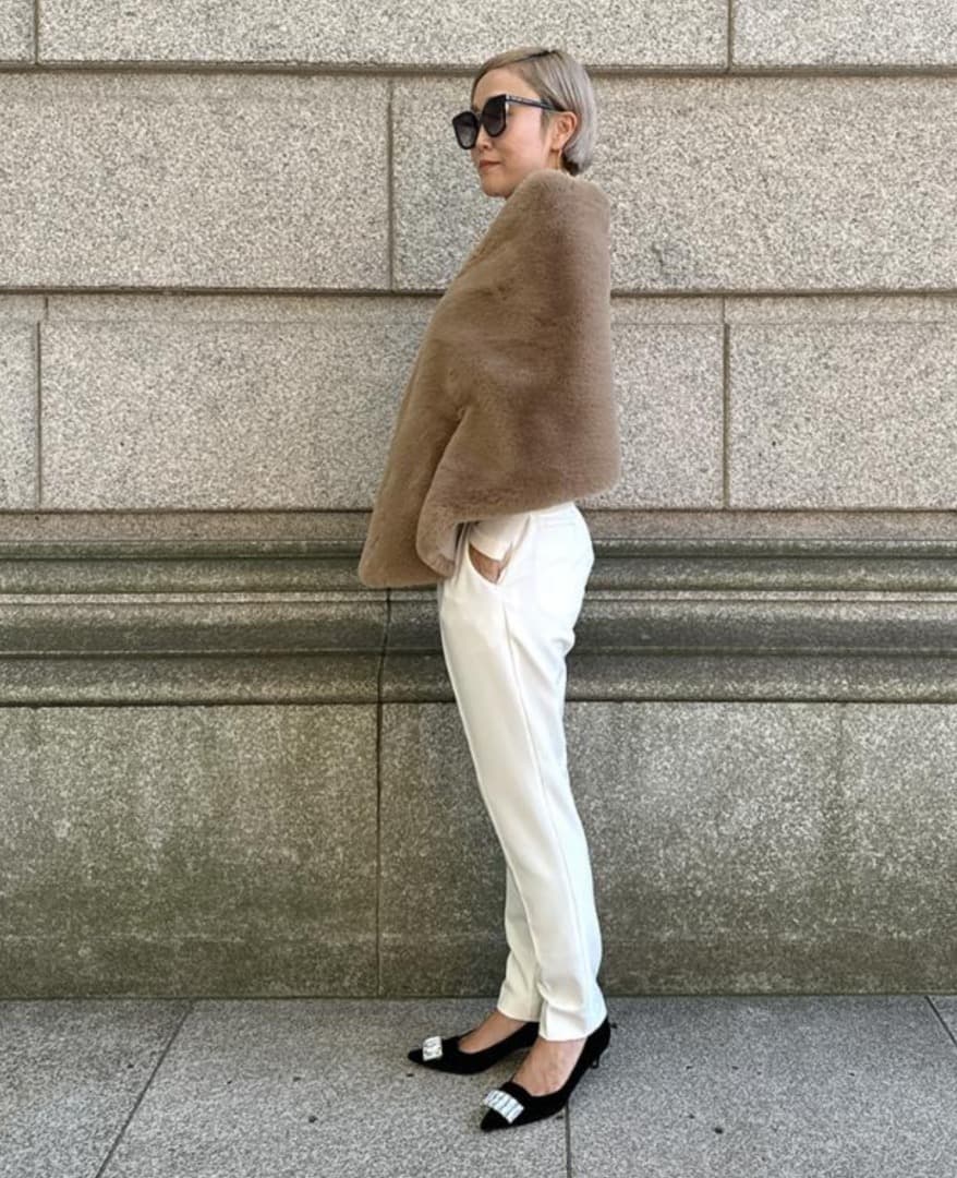 ☆今期分☆新品未使用 タグ付き⭐︎JENNE リッチボリュームファーケープ