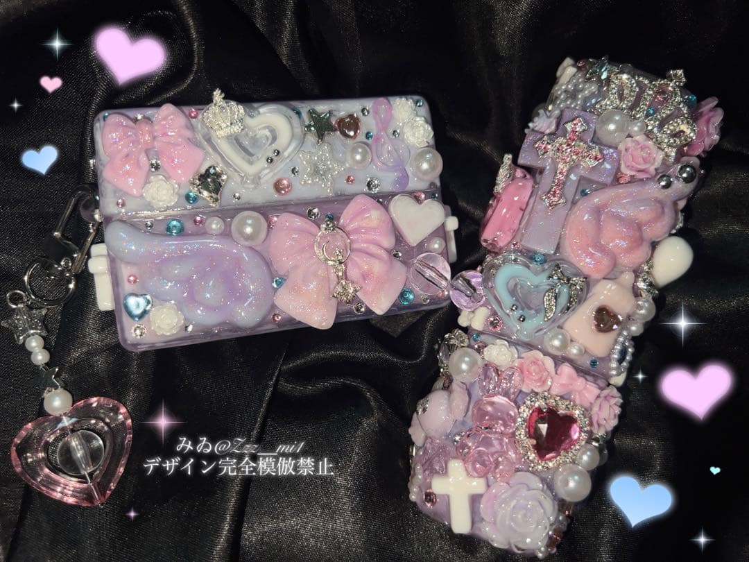 iQOSイルマワン シガレットケース デコ 量産 地雷 天使 ゆめかわ ♡現品♡