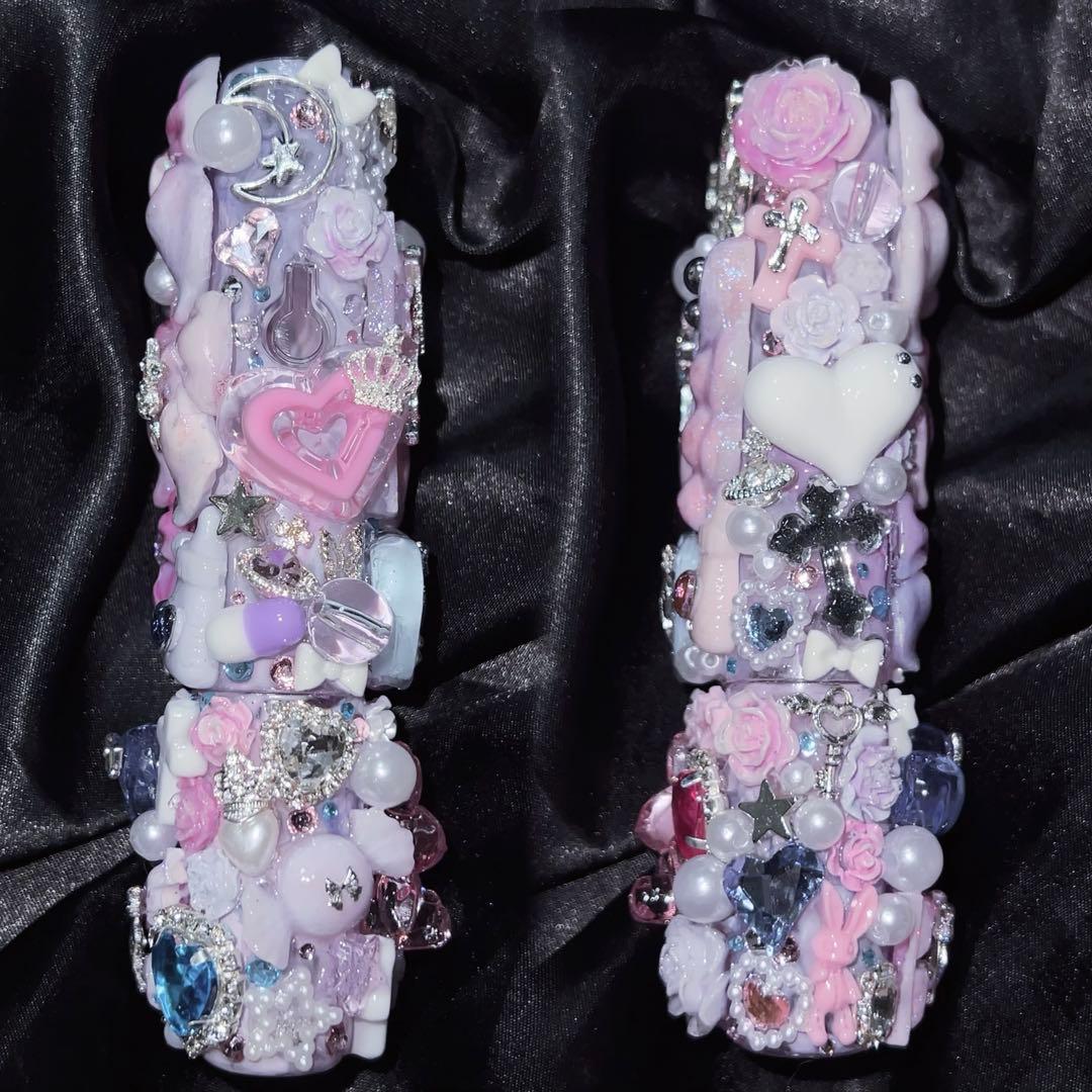 iQOSイルマワン シガレットケース デコ 量産 地雷 天使 ゆめかわ ♡現品♡