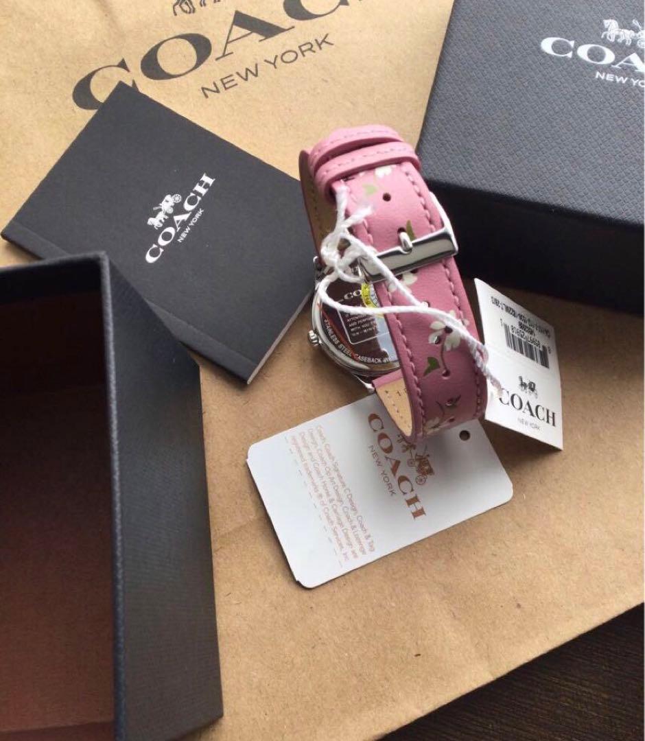 【新品】COACH＊コーチレディース腕時計✳︎フローラル花柄✳︎PINK