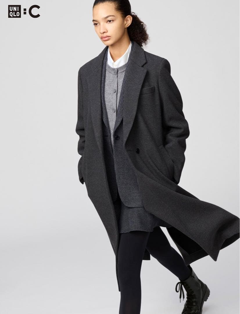 UNIQLO C ロングコート　グレー