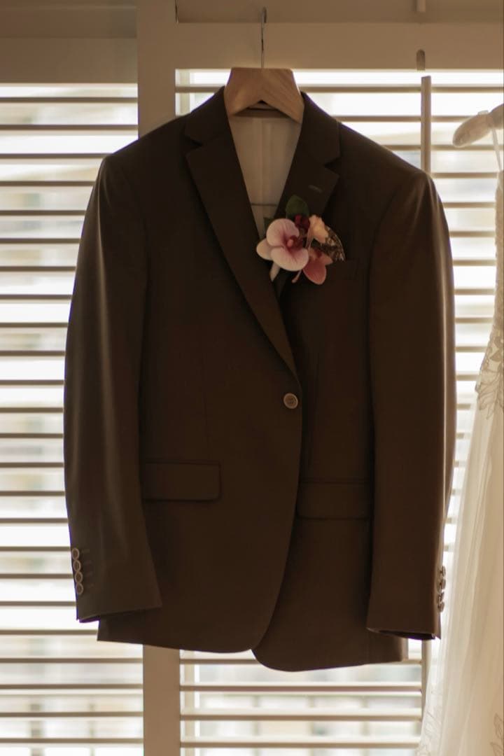 【ニム】ワタベウェディング　ブラウンタキシード　Barbieコラボ　茶色