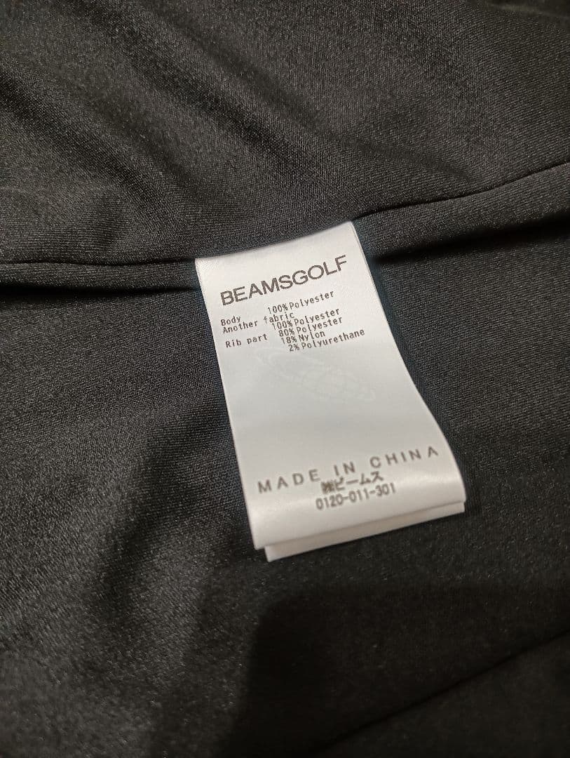 BEAMSGOLF　ORANGELABEL　格子キルト切り替えジップブルゾン