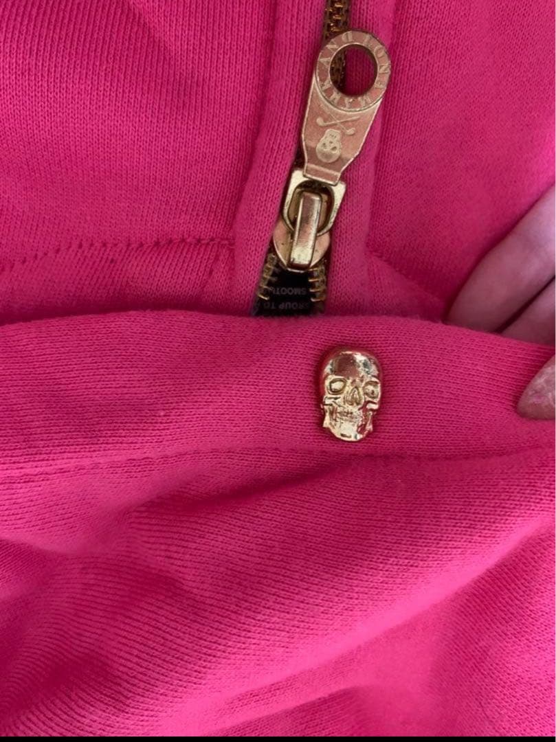 MARK&LONA フード付きピンクジャケット