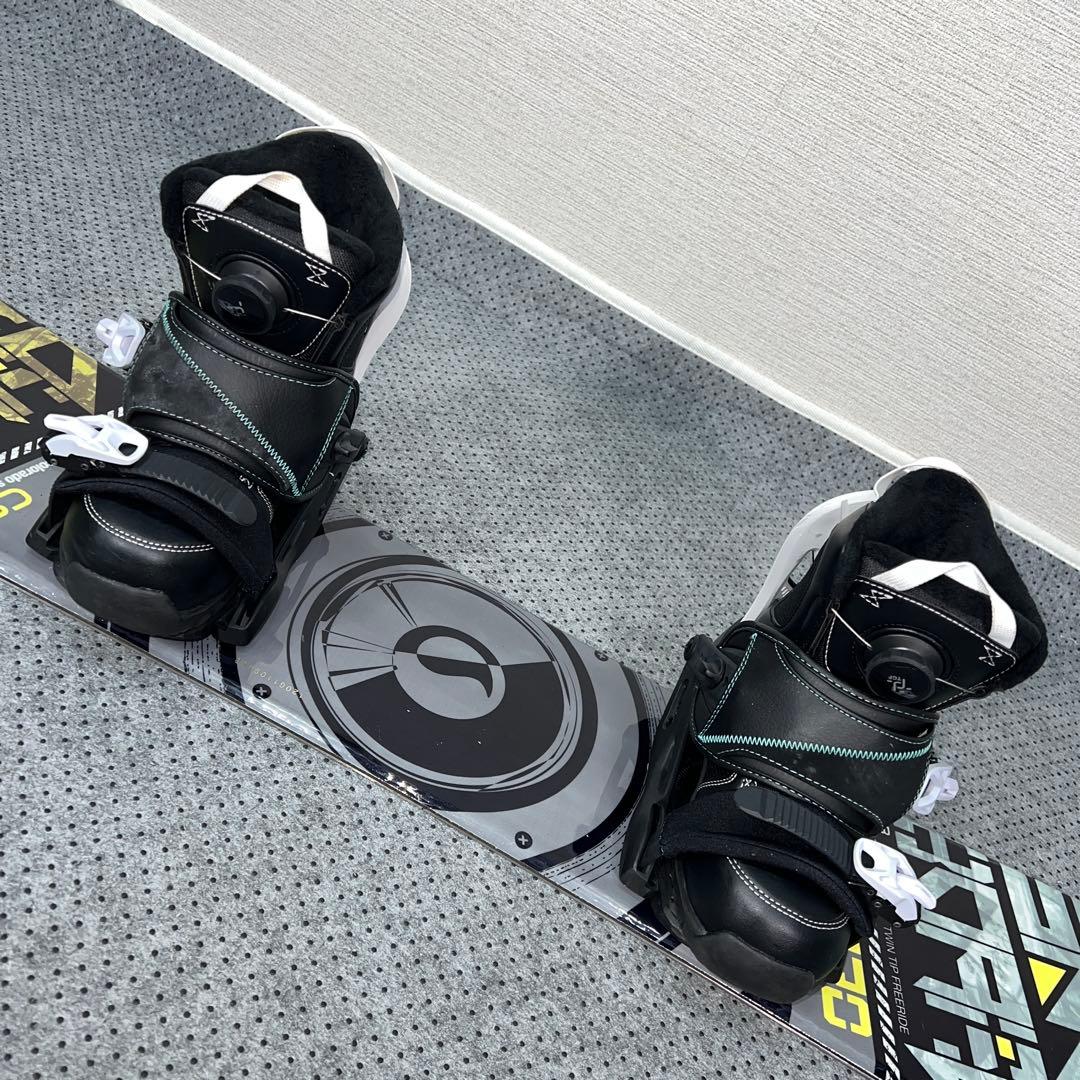 数回使用 キッズスノーボード CSB 120cm×バイン×ダイヤルブーツ