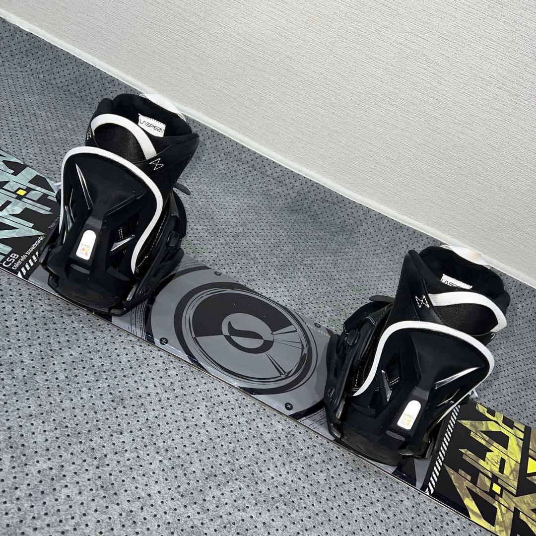 数回使用 キッズスノーボード CSB 120cm×バイン×ダイヤルブーツ