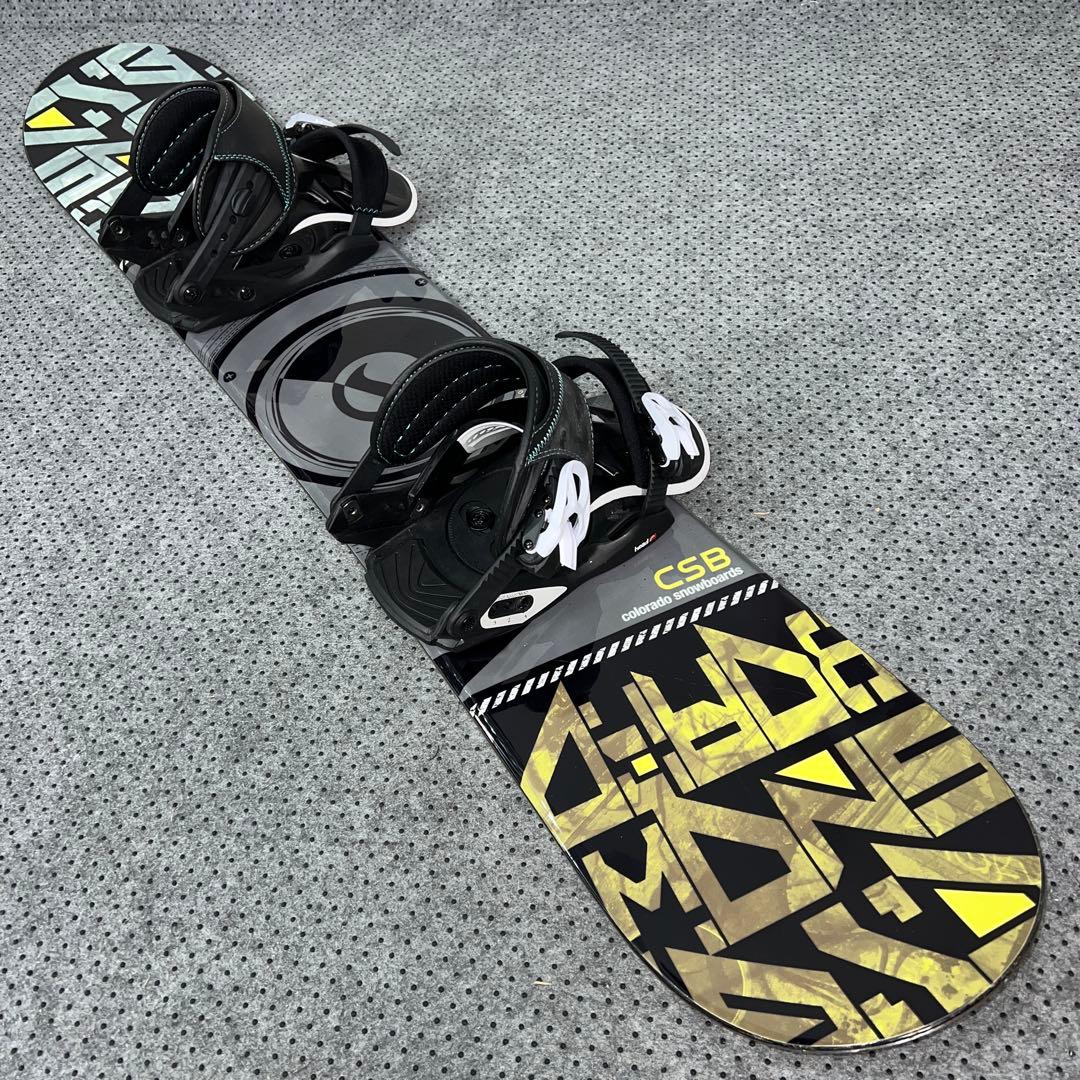 数回使用 キッズスノーボード CSB 120cm×バイン×ダイヤルブーツ