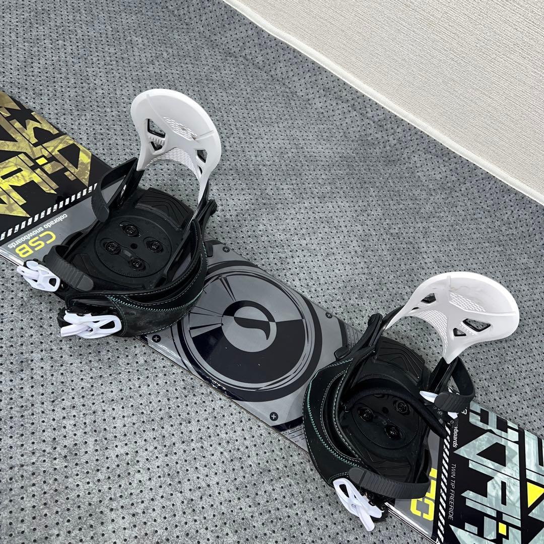 数回使用 キッズスノーボード CSB 120cm×バイン×ダイヤルブーツ