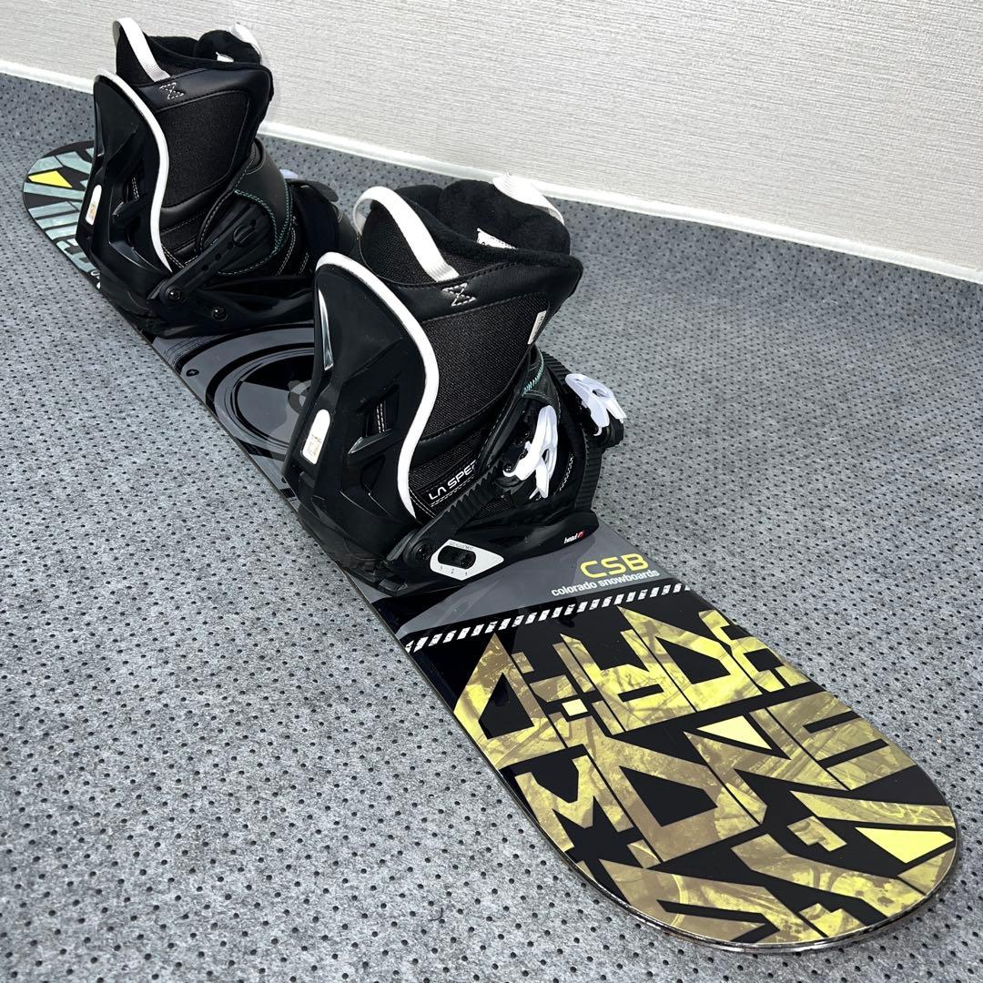 数回使用 キッズスノーボード CSB 120cm×バイン×ダイヤルブーツ