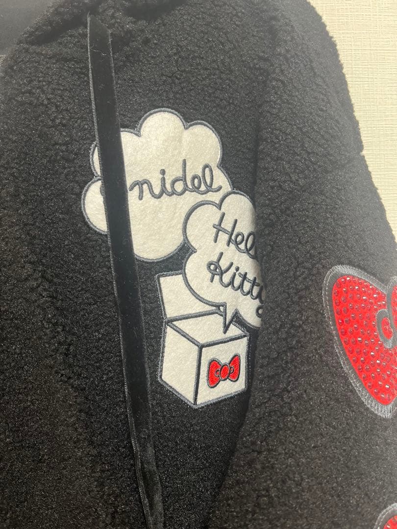 【新品・未使用】SNIDEL × ハローキティ コラボ ボアパーカー　ブラック