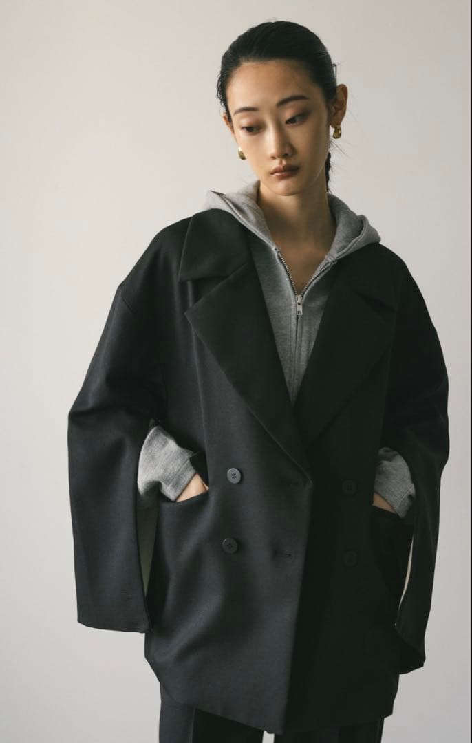 STYLEMIXER ワイドスリーブテーラードジャケット　　ブラック