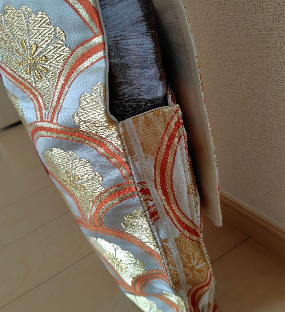 お琴カバー【菊】着物帯 ゆたん油単ハンドメイド 和楽器 正絹 袋帯 生田流山田流