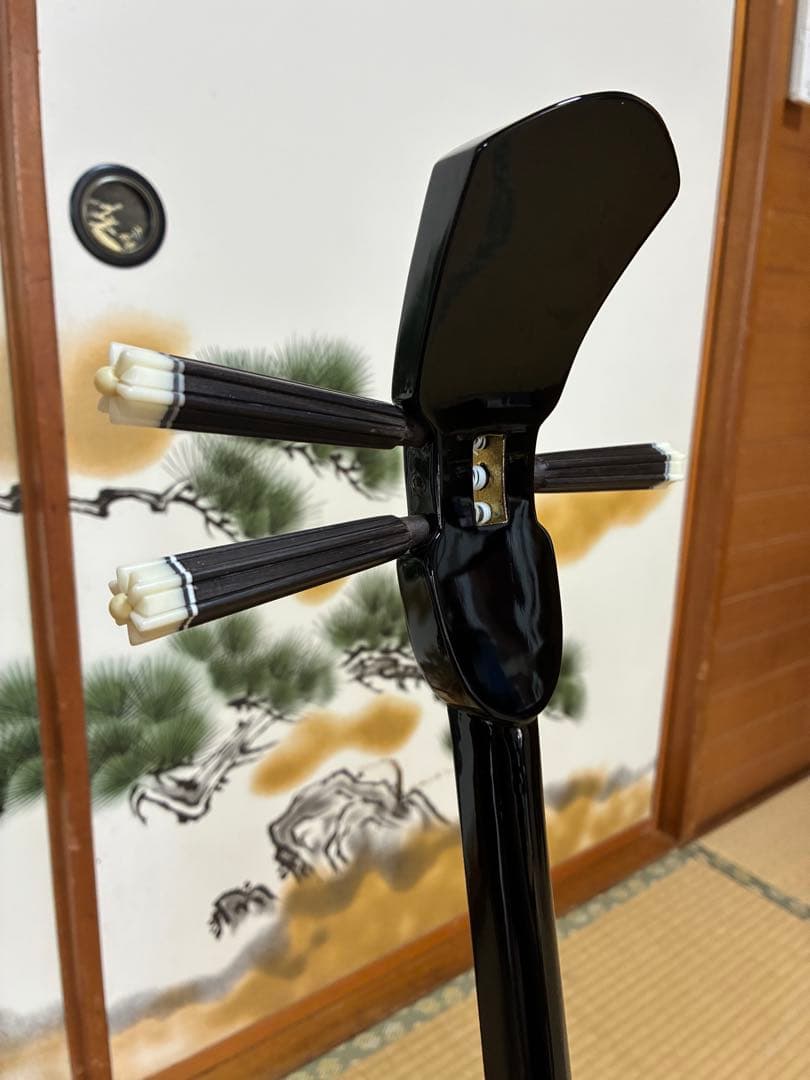 沖縄三線！貴重！知念大工型！本蛇皮！本張り！【一枚張り】⑤⑨