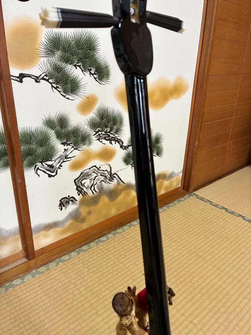 沖縄三線！貴重！知念大工型！本蛇皮！本張り！【一枚張り】⑤⑨