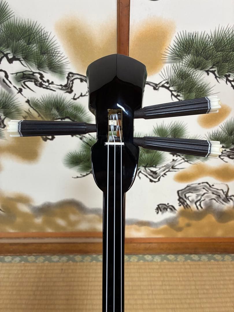 沖縄三線！貴重！知念大工型！本蛇皮！本張り！【一枚張り】⑤⑨