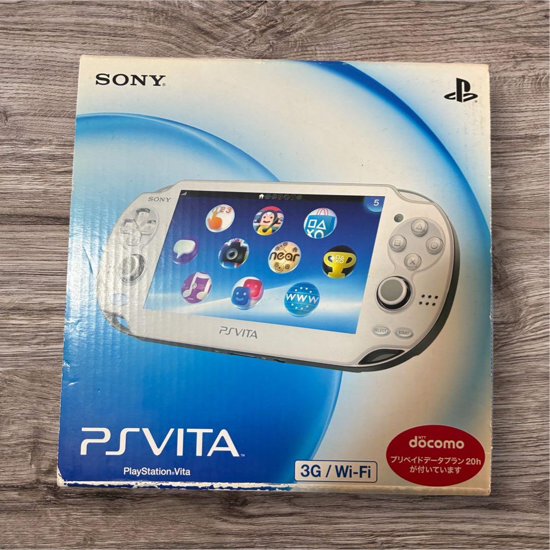 【美品】PSVITA PCH-1100 クリスタル・ホワイト 箱付き