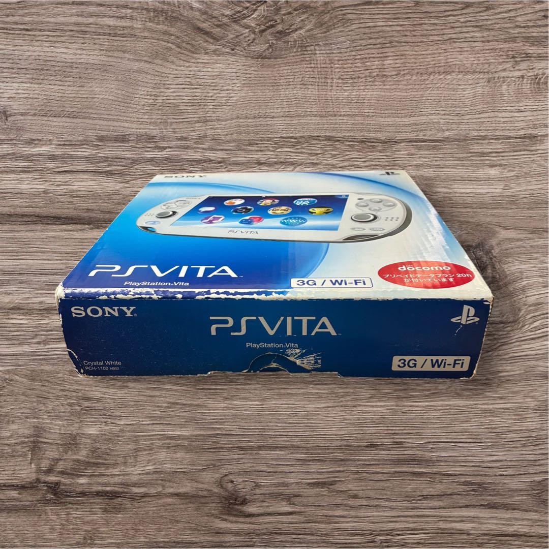 【美品】PSVITA PCH-1100 クリスタル・ホワイト 箱付き