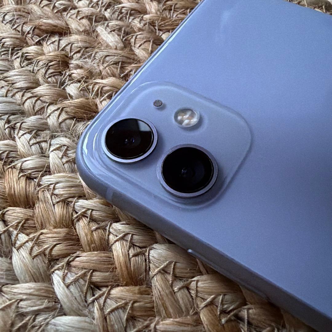 最終価格iPhone11 64GBパープルMWLX2J/A容量74%SIMフリー