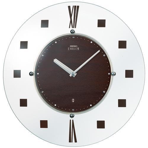 29)訳あり品 セイコー高級エンブレム 電波掛け時計