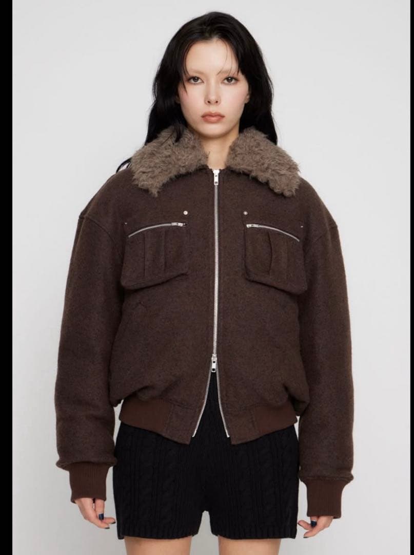 今季新作 TWEED LIKE BOA ブルゾン