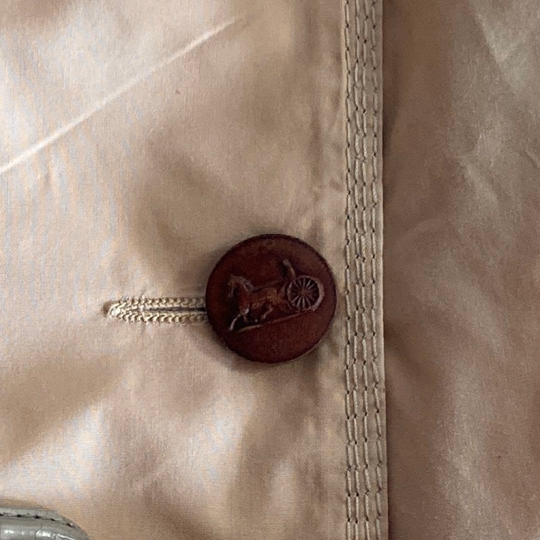 CELINE ヴィンテージ トレンチコート ダブル ベルト L ベージュ 馬車柄