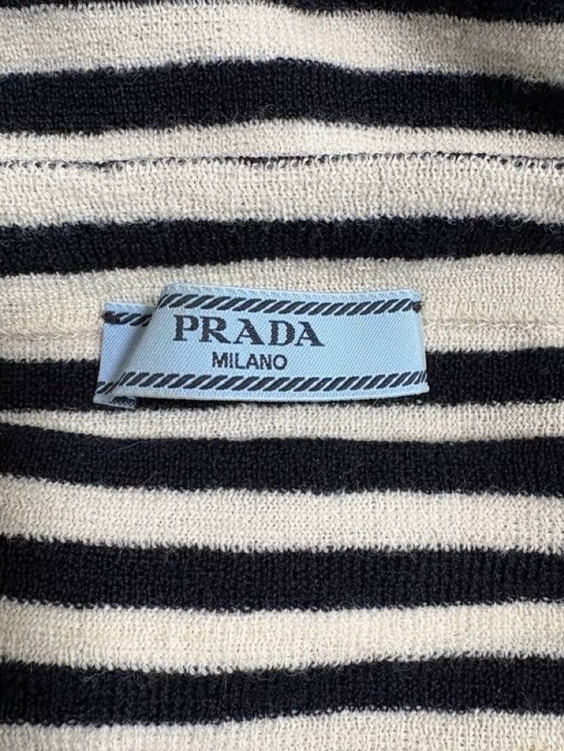 RT-64619専用 PRADA プラダ ボーダーニット 長袖 イタリア製