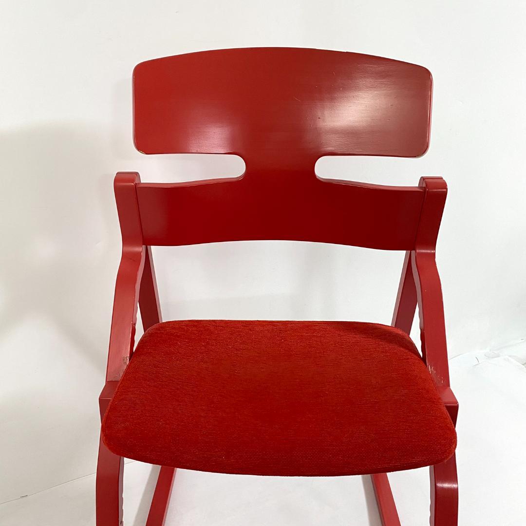 豊橋木工 UPRIGHT チェア レッド