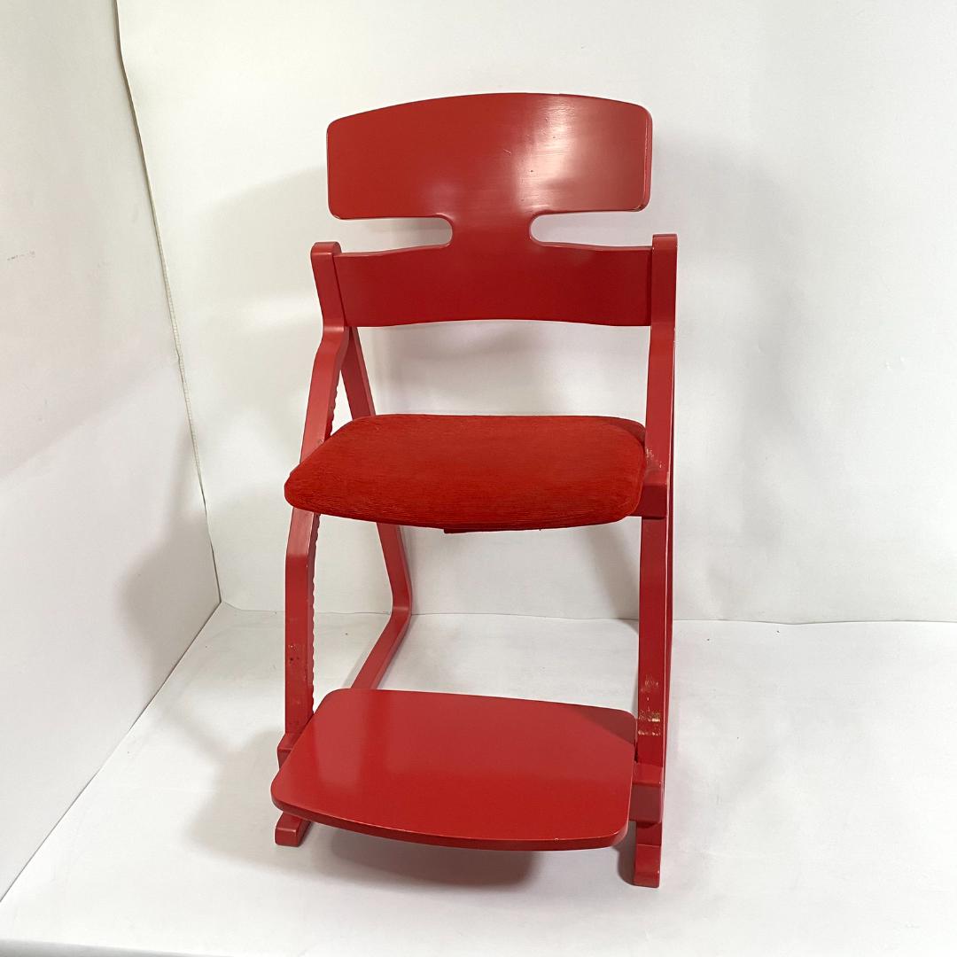 豊橋木工 UPRIGHT チェア レッド