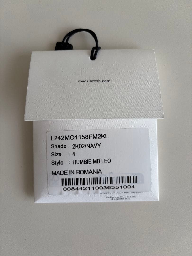 【未使用】マッキントッシュ ハンビー レオパード 4 ネイビー