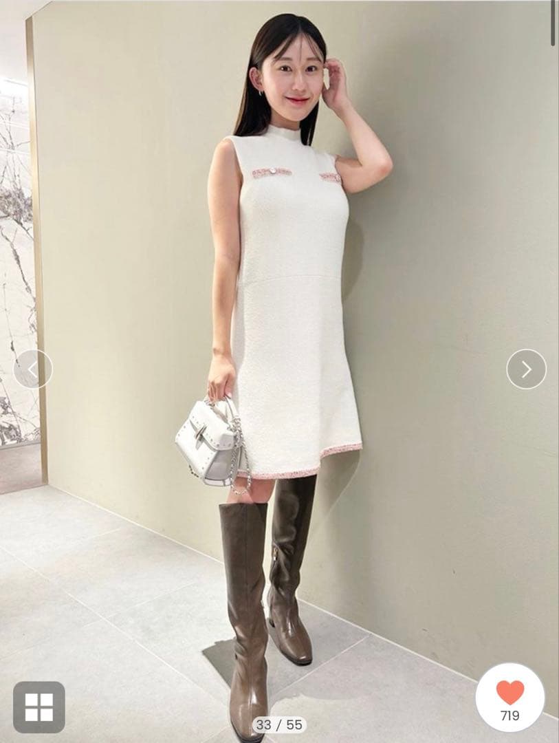 CELFORD（セルフォード)トリムミニニットワンピースセット限定カラー36