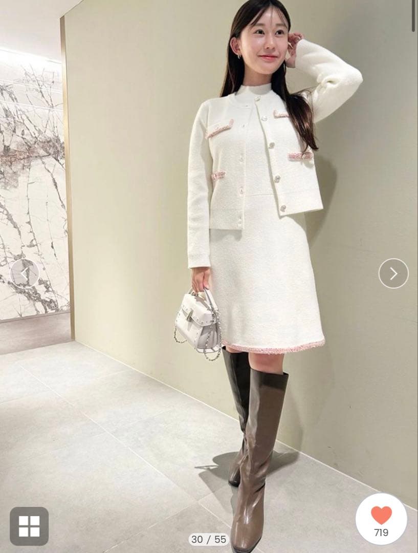 CELFORD（セルフォード)トリムミニニットワンピースセット限定カラー36